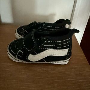 Vans Black and White Baby Walkers
